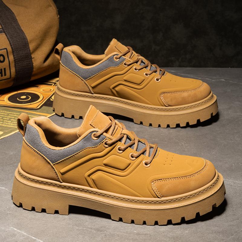 Men's Sports Casual Work Shoes Spring and Autumn Soft-sole Non-slip Outdoor Walking Shoes Fashion Joker Sneakers Running Shoes