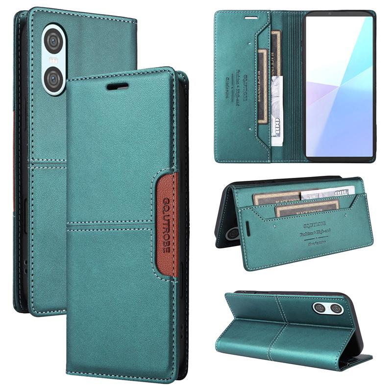 Flip Leather Wallet Card Phone Case for Sony Xperia 10 VI 1 V 5 III Magnetic Book Bag Cover For Sony Xperia 1 II 5 IV 10 V Coque