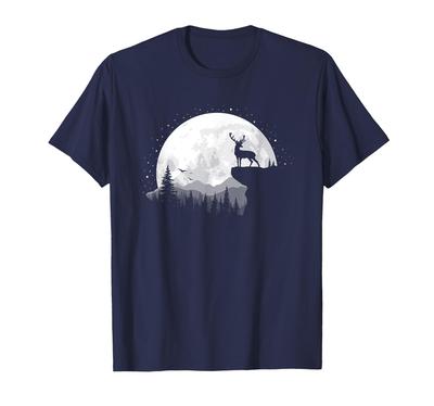 Deer Forest Full Moon T-shirt
