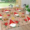 1Pc Christmas Gnome Celebration Carpet Rug Soft Washable Antislip Home Living Room Sofa Mats Personalized Christmas Rug