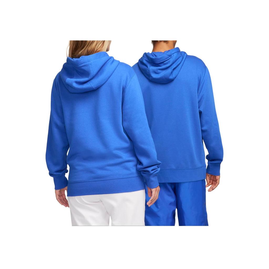 Nike Solid Color Drawstring Hooded Sweatshirt Unisex tops Blue BV2654-480