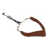 Saxophone Neck Strap for Alto Tenor Sax Breathable Adjustable Instrument Accessories with Metal Hook Coffee