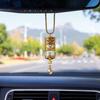 Legierter Auto-Lufterfrischer-Halter – Goldene Hängende Parfümflasche für Rückspiegel, Luxuriöses Innenraumzubehör