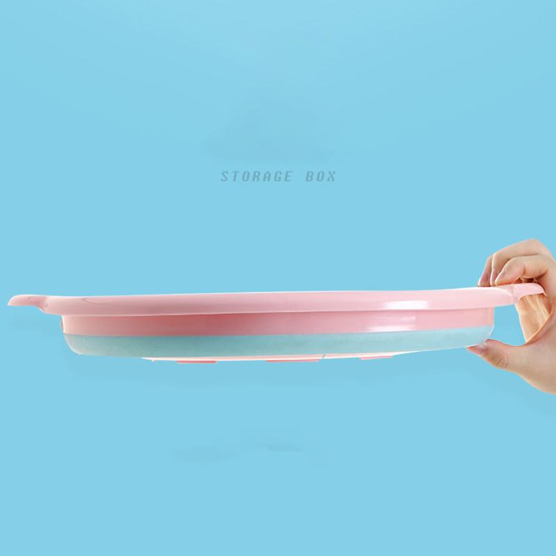 Multipurpose Washbasin Thicken PP+TPR Space Saving Collapsible Round Basin, Size XL