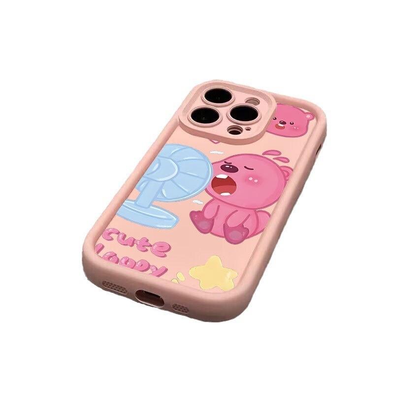 Blowing fan beaver for iPhone 16 mobile phone case iphone16promax soft rubber 12/11 silicone 7/8p/Xs