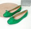 Fashion 41-43 Big Size Bowtie flat shoes woman round toe crystal glitter slip on loafers soft bottom bow ballet flats ladies OL shoes
