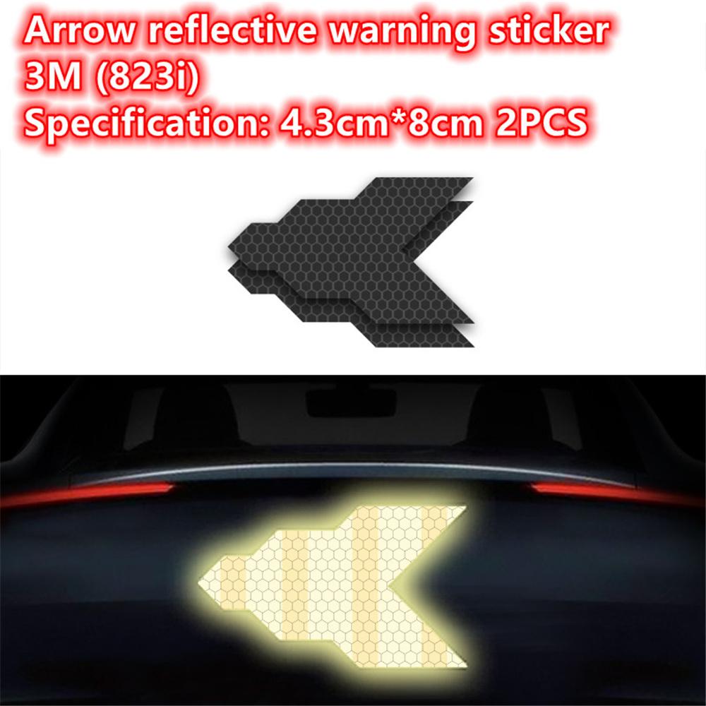 Černé kolo obočí reflexní samolepky na auto zakrývající samolepky na škrábance černý neviditelný dekorativní reflektor