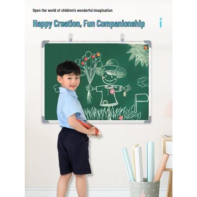 Double-Sided Magnetic Whiteboard/Blackboard for Kids – Compact, Erasable, and Perfect for Home Teaching and Doodling.