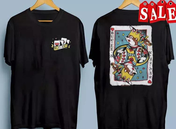 Bucees Logo Shirt King Of Hearts Crown Cards New Tee Unisex T-Shirt M