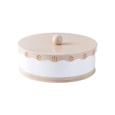 Household Snacks Serving Tray with Lid Multi Sectional Snack Bowls Food Container Box for Storing Dried Fruit Nuts Candy Cookies