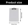 5Pcs Standar Size Clipboard with Retactable Hanging Hook 12x8.6Inch Conference Writing Board for Office School Supplies
