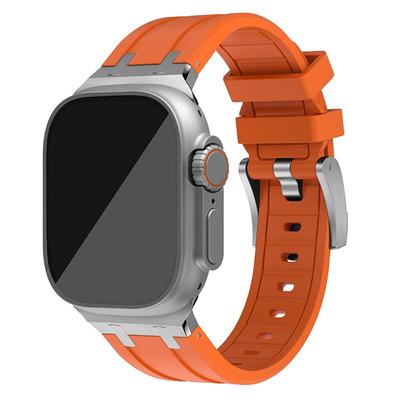 Watchband Sports Band for Apple Watch 8 Ultra 49mm 45mm 42 44mm Soft Silicone Bracelet for IWatch Series 8 7 6 5 4 SE 41mm 38 40mm Correa