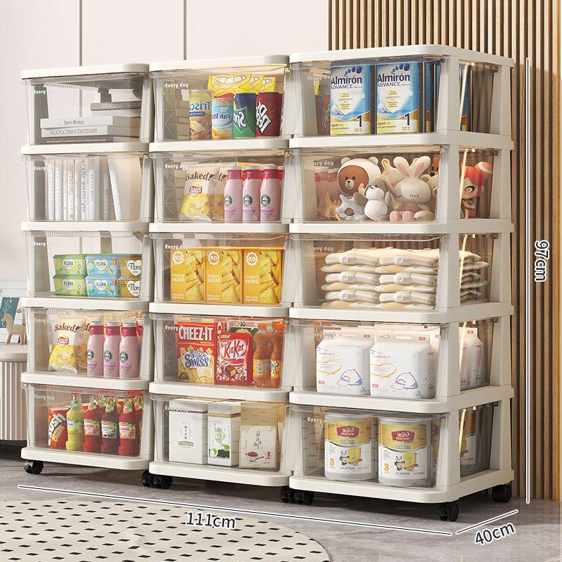 Sertar de depozitare din plastic pentru gustări și jucării - Cutie organizatoare pentru casă