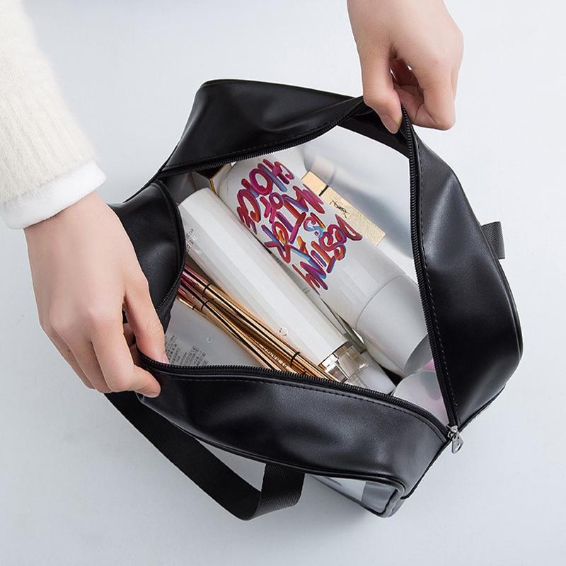 Women'S Travel Waterproof Cosmetic Bag Transparent Shower And Pool Bag Cosmetic Organizer Vanity Case