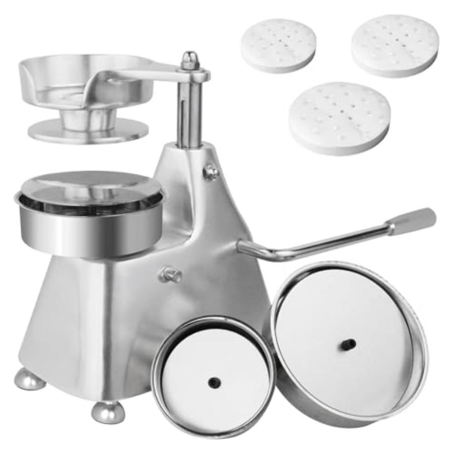 

Hakka Commercial Hamburger Press Patty Maker Stainless Steel Heavy Duty Grill Burger Press Patty Meat Tool with Three Convertib United States