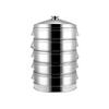 SuLe 47cm Rectangular 5-Layer Thickened Stainless Steel Steamer Pot