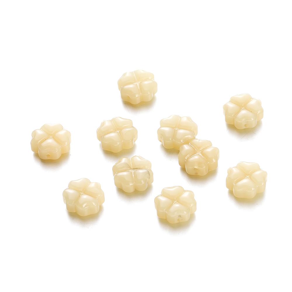 10/20pcs 10mm Czech Lampwork Crystal Flower Spacer Beads Flat Round Loose Beads For DIY Jewelry Making Supplies Accessories