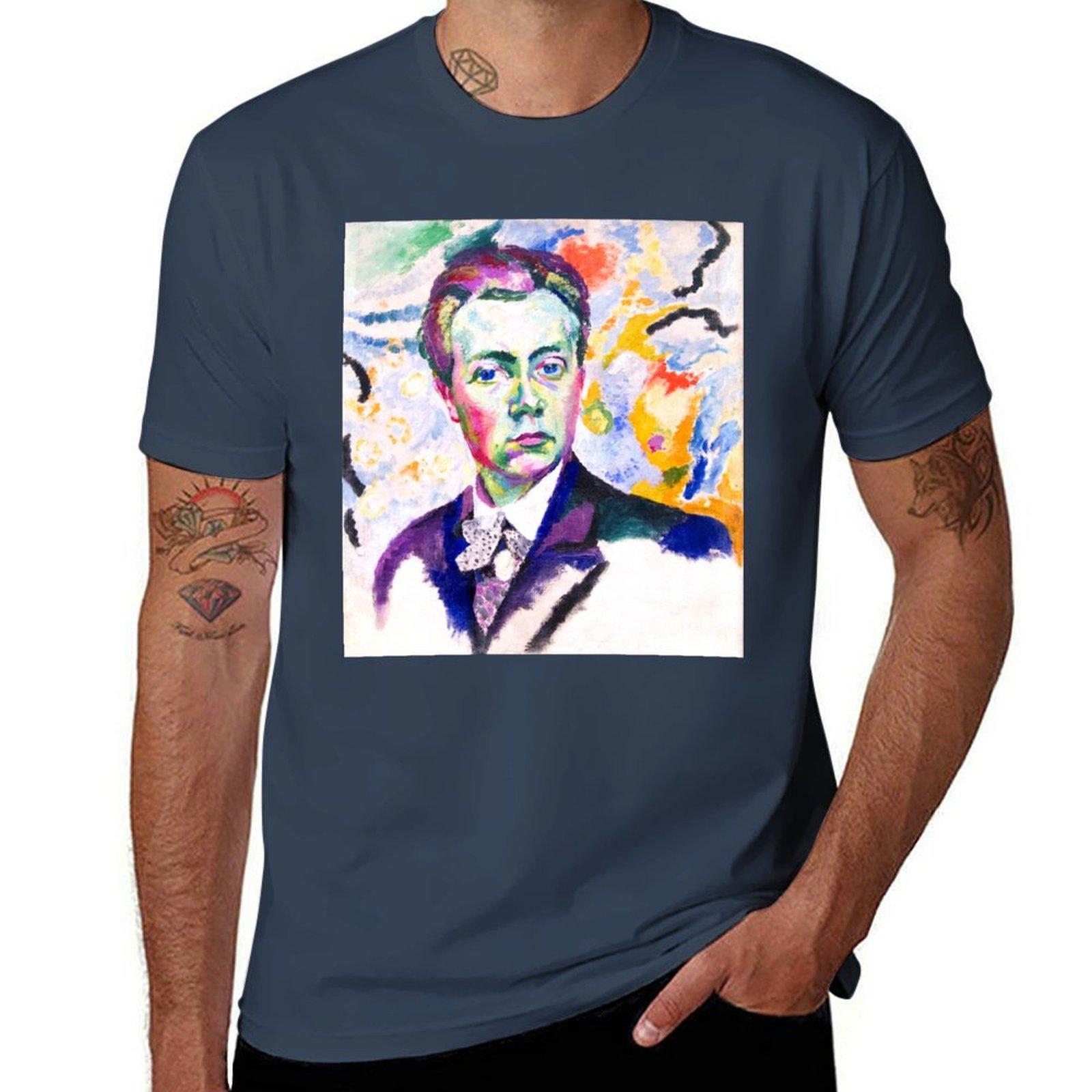 Robert Delaunay Selfportrait Tshirt Casual Basic Short Sleeve Tshirt S