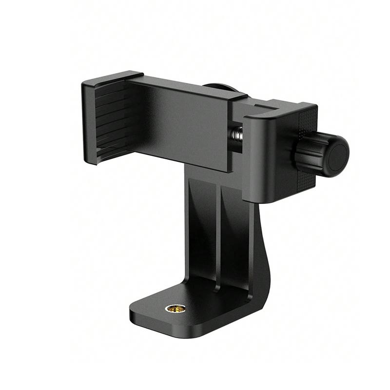 360 Degree Mobile Phone Universal Clip Compatible For iphone Tripod Mount With 1/4 Screw Cellphone Holder Desk Tripod Adapter