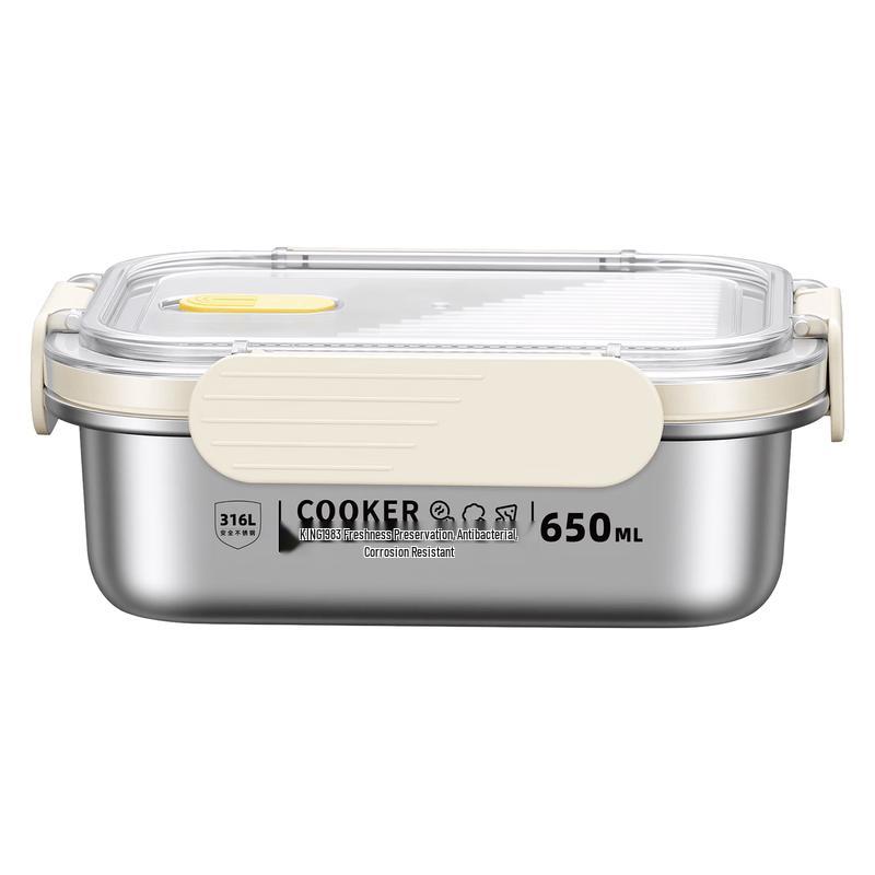 Герметичный пищевой контейнер из нержавеющей стали 316L 650ml
