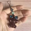 Green Sandalwood Zodiac Animal Guardians Phone Strap & Backpack Pendant