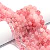 1 Strand 4/6/8/10/12mm Natural Pink Persian Jade Stone Beads Round Loose Gem Beads For Jewelry Making DIY Bracelet Accessories