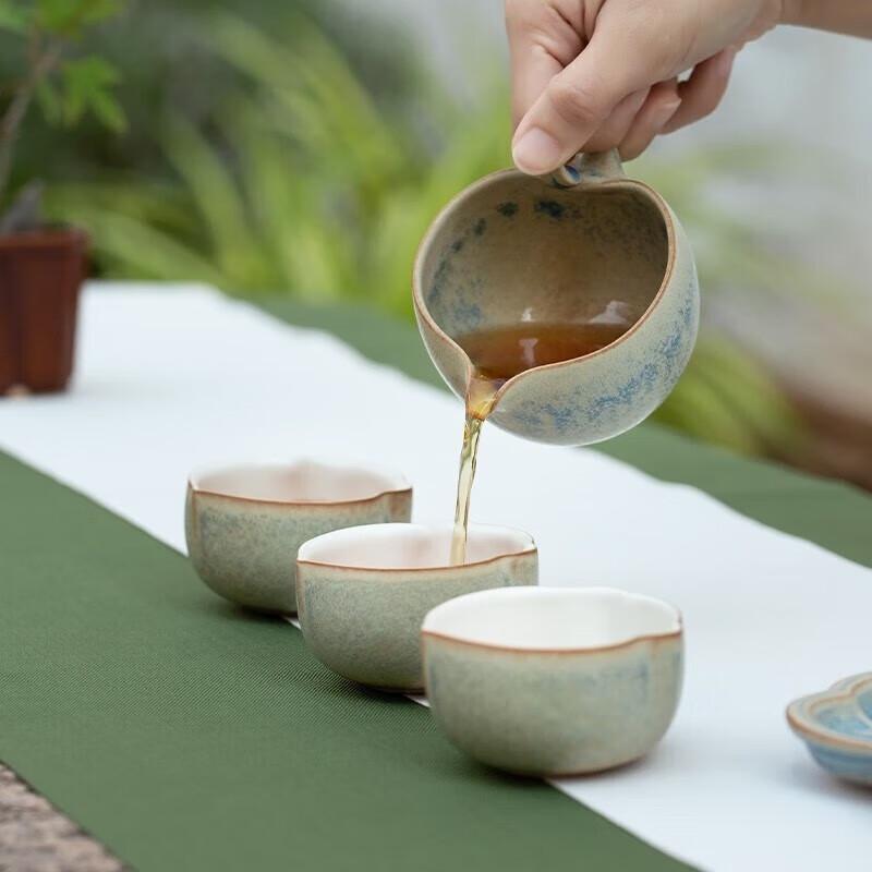 Edenus Water Curtain Glaze Ceramic Kung Fu Tea Set