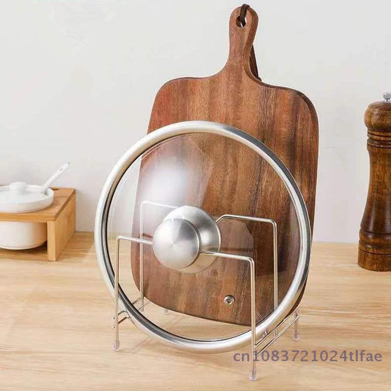 Multi Layer Rack Shelf Stand Space Saving Rustproof Cutting Board Practical Kitchen Organizer Pot Lid Holder Iron Art Home