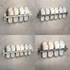 Modern Minimalist Wallmounted Bathroom Shoe Rack With Water Drainage For Home Organization