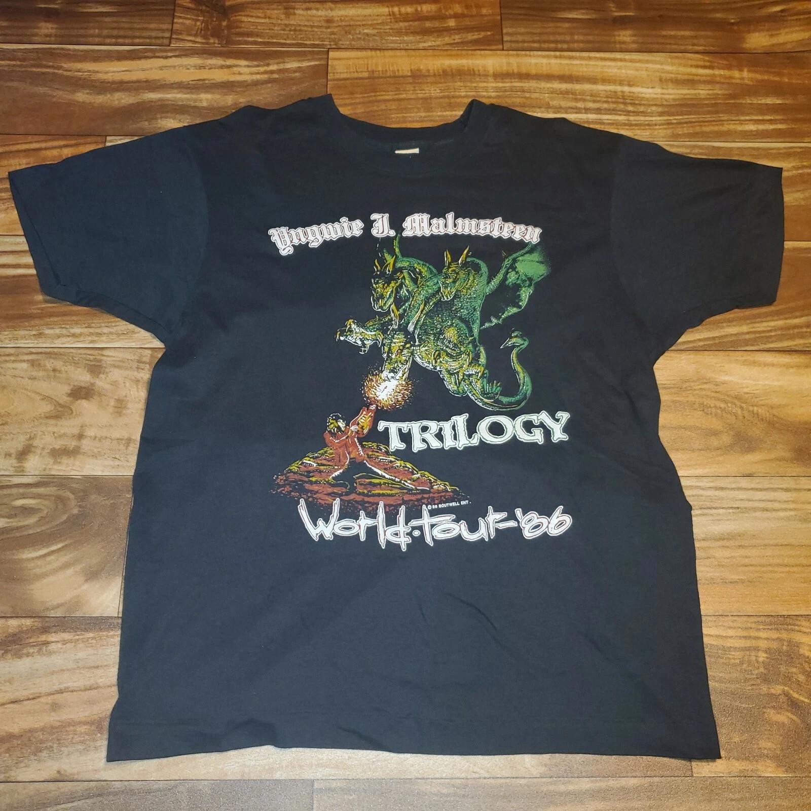 

Винтажная РЕДКАЯ футболка 1986 года Trilogy The Vikings Are Back World Tour Размер Medium L