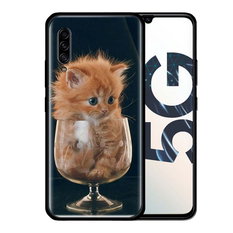 

Чехол для телефона Samsung Galaxy A32 A52 A72 4G A21S A51 A71 A50 A70 A10 A20 A20E A30 A40 A51 5G Soft Shell Забавный котенок кошка Samsung A40