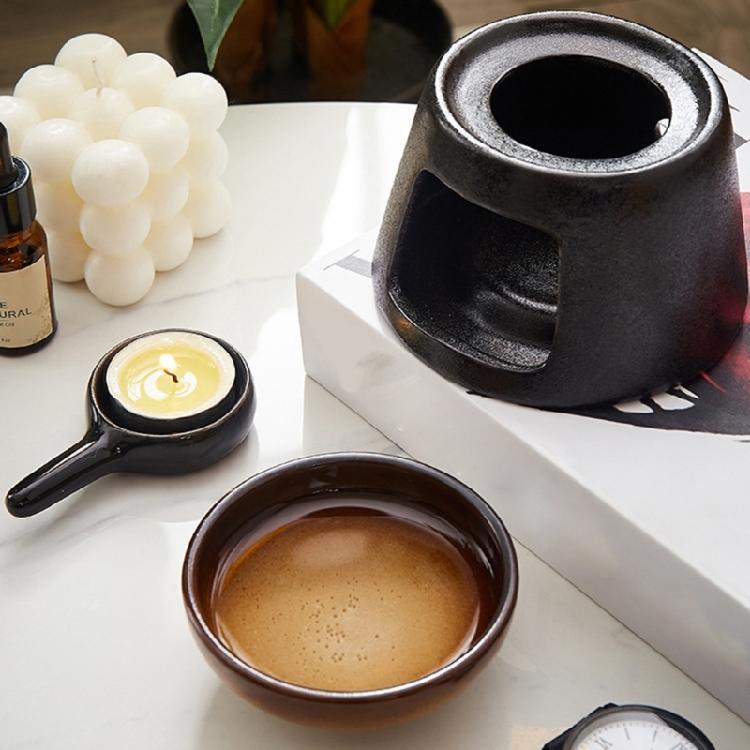 Stylish Ceramics Essential Oil Burners with Bowl and Tealight Candle Spoon for Aromatherapies and Relaxation Room Decors