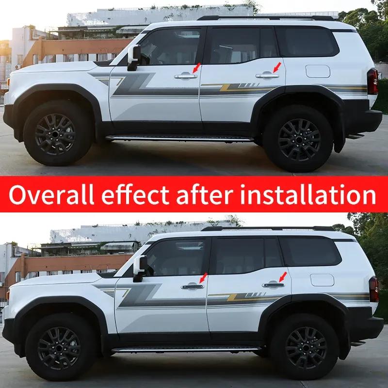 For Toyota Land Cruiser Prado LC250 250 2024 2025 1958 First Edition FJ250 Exterior Door Handles Sequins, Upgraded Accessories