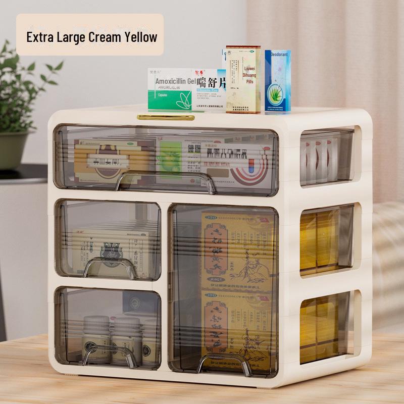 Organizator de sertar transparent de mare capacitate: Depozitare medicamente, articole de papetărie și articole diverse