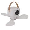 USB Powered Ceiling Fan with Light 4 Speed Timing Function 7200mAh Battery Remote Control Camping Ceiling Fan for Outdoor Tent