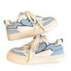 2025 Spring and Autumn New Thick-soled Versatile Casual Sports Shoes Female Ins Students Moral Training Shoes Niche Design White Shoes