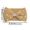 1PC Winter Pearl Headband for Women Wool Knitted Headbands New Cotton Headwear Elastic Hair Band Hair Accessories