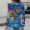 Long Sleeve Shirts For Women Cute Print Graphic Tees Blouses Casual Plus Size Basic Tops Pullover