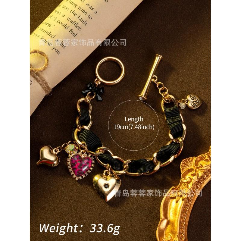 

Niche BJ Love Pendant Bracelet Sweet Cute Style Light Luxury Vintage Antique