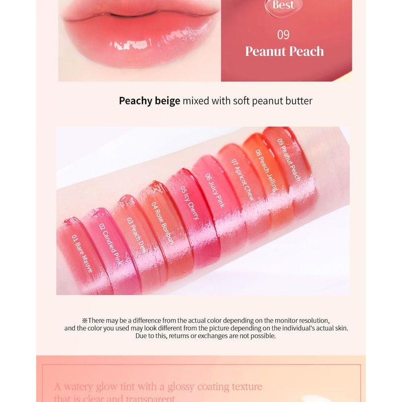MACQUEEN - Dewy Water Glow Lip Tint - 9 Colors