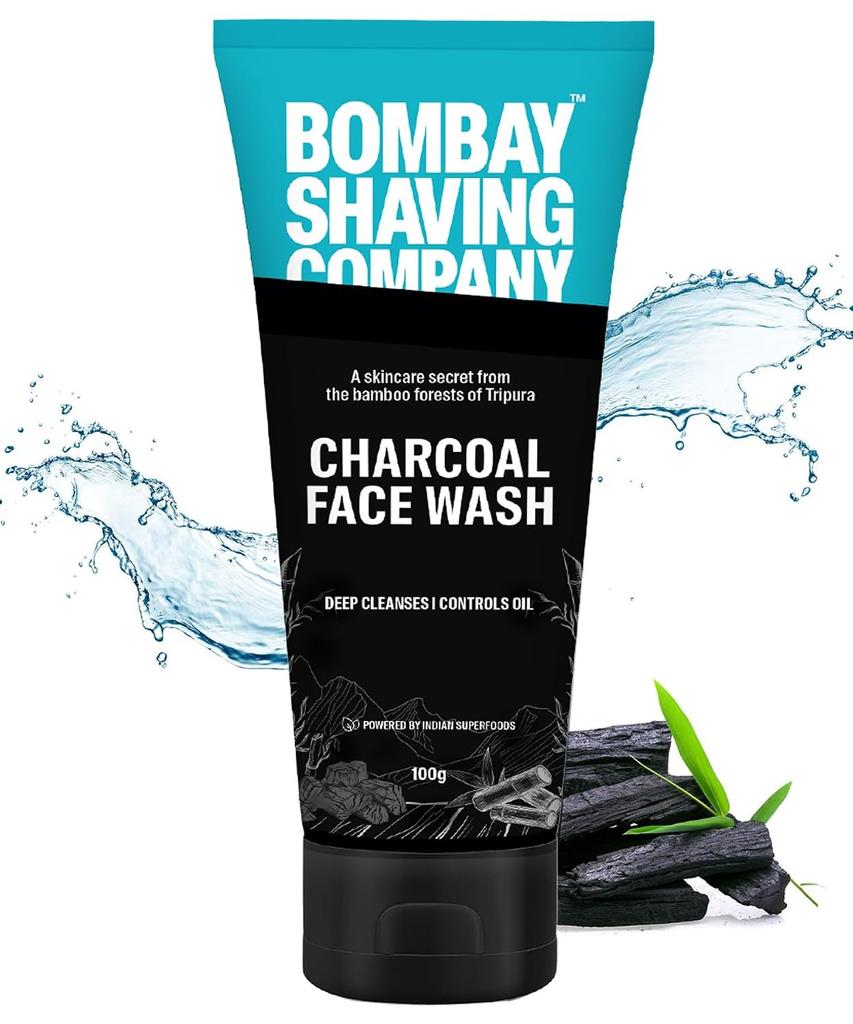 Cool Detox Face Wash for Men | Activated Charcoal & Menthol Beads | Deep Cleaning, Exfoliation & Instant Cooling | 100g