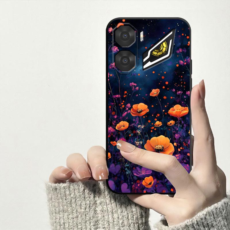 For ZTE Nubia Neo 3 GT Case Soft Silicone Bumper Back Cover For ZTE Nubia Neo 3 5G Fashion Black TPU Print Phone Case