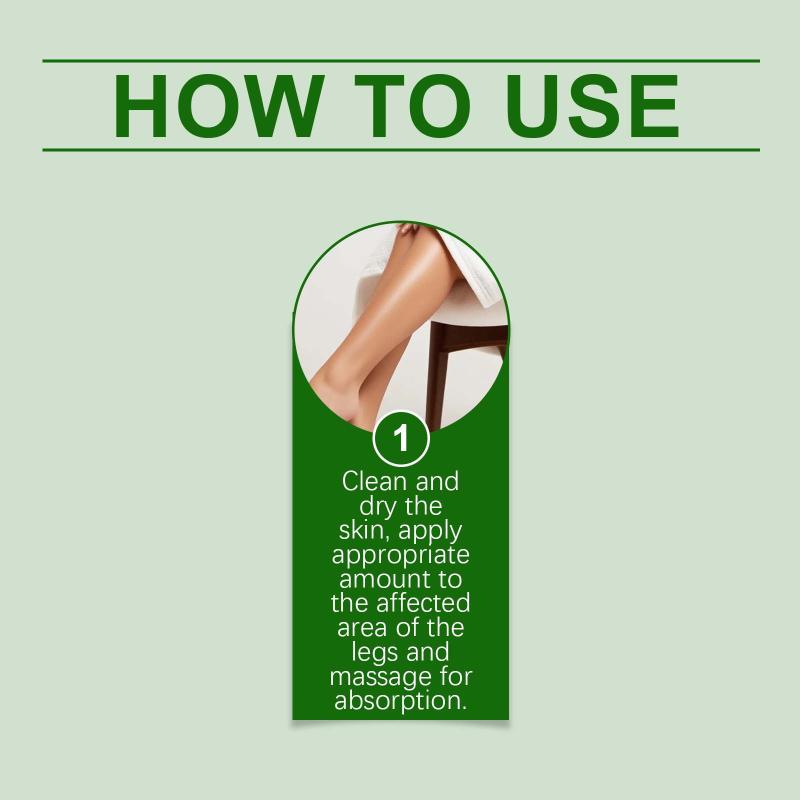 Natural Plant Extracts Leg Cream Swelling Edema Relief Care Soreness Recovery For Long Standing External Massage