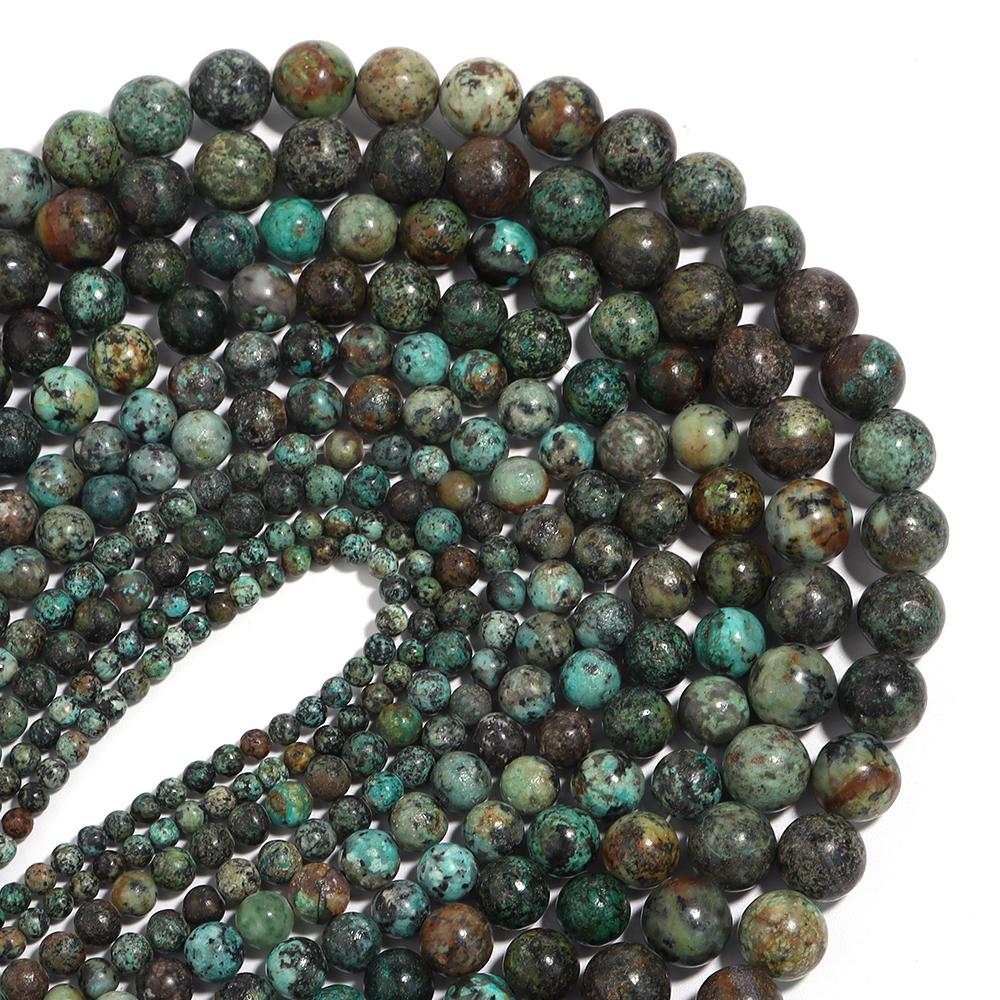 35-60pcs Natural Stone Beads Tiger Eye Amazonite Agates Angelite Quartz Lava Beads Loose Beads For Jewelry Making DIY Bracelet