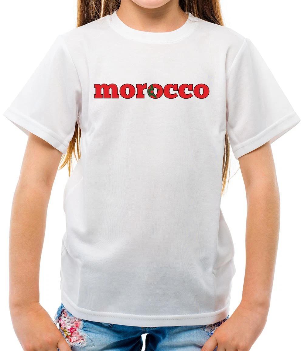 

Morocco Country Flag - Kids T-Shirt - Football World Cup Moroccan Soccer 130