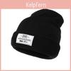 Gestrickte Mütze Für Männer Frauen Winter Warm Atmungsaktiv Fleecefrei Beanie Mit Buchstabenstickerei