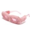 Soft Plush Sunglasses Women For Men Trend Fur Velvet Sun Glasses Female Personality Party Glasses  Accessories