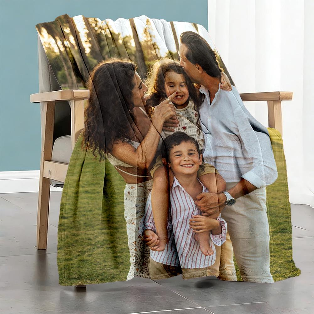 Customize Photos Customize image Blanket Throw Customizable Blanket Comfortable Perfect for Bedding Livingroom Office Nap for All Occasions