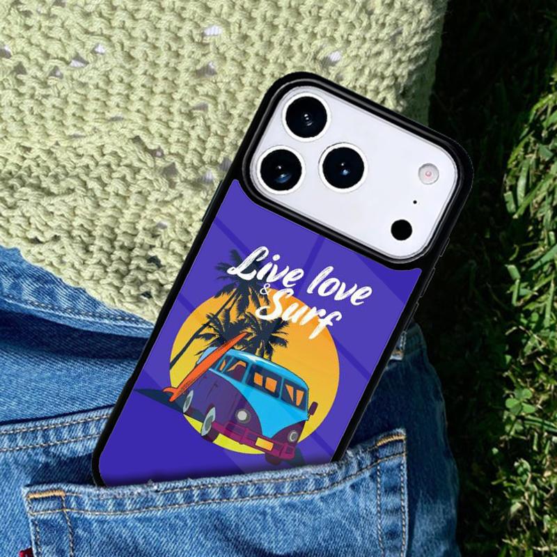 Combi Van Surf Phone Case Cover for IPhone 11 12 13 14 15 16e 17 Pro Max Coque for IPhone 17 Air