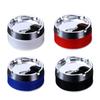 Stainless Steel Ashtray Round Windproof Ashtrays With Rotating Lid For Home Garden Outdoor Indoor Smoking Accessory